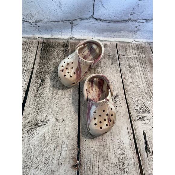 CROCS Unisex Toddler Baya Marbled Clogs / Size: C6 - Picture 1 of 9
